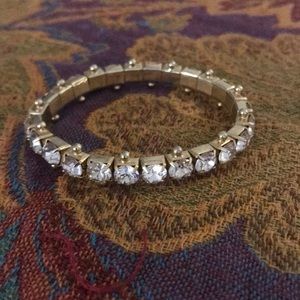 CZ cubic zirconia stretch bracelet